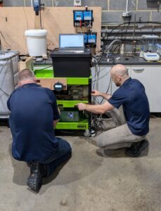Development Engineer with test rig